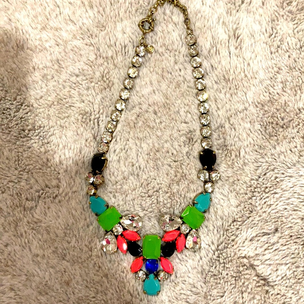 J Crew vintage multicolored statement necklace.